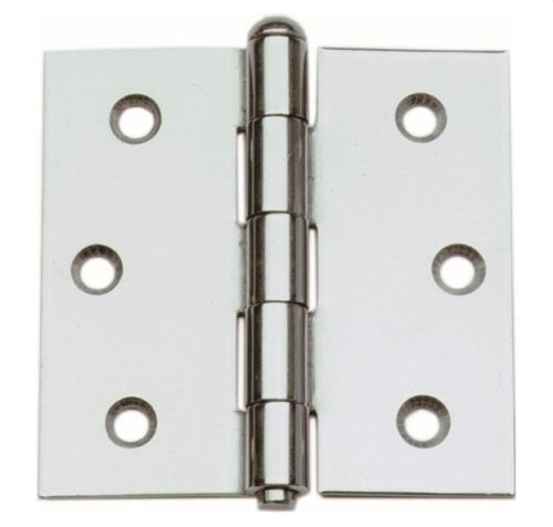 Cerniere pesanti 2 ali acciaio inox Aldeghi 124IN - mm 64x64