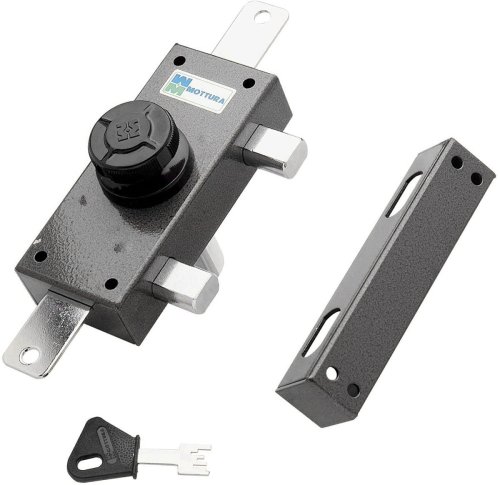 Serratura ferroglietto Mottura 34.329N chiusura triplice nero