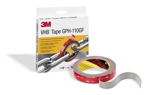 Nastro alta temperatura 3M VHB GPH-110GF 19 mm x 3 m grigio