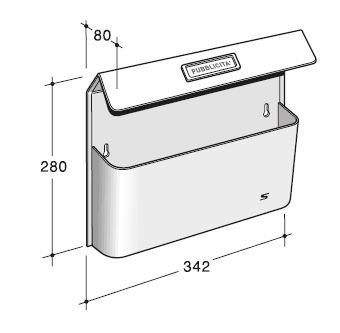 Cesto cassetta porta pubblicità acciaio inox Bimetal Silmec 41.515-25