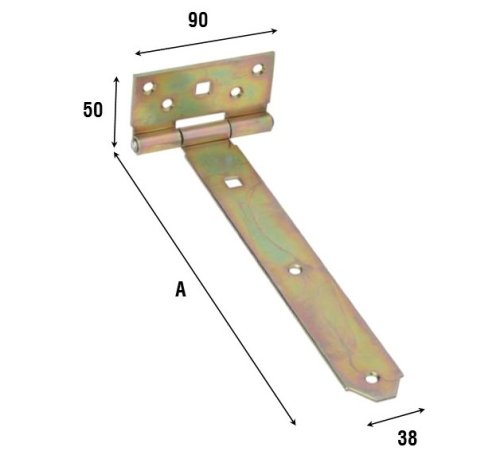 Cerniere a bandella in acciaio tropicalizzato Aldeghi 740AT - mm 300