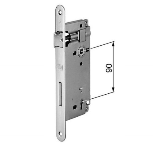 Serratura ad incasso bronzata per porte in legno AGB B00591 - E mm 40