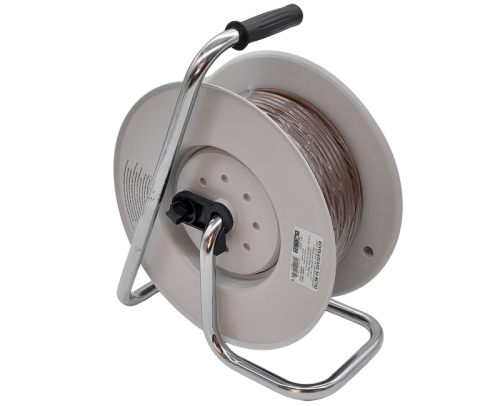 Avvolgicavo elettrico 50mt. cavo 3x1,5 FROR antifiamma 4 prese