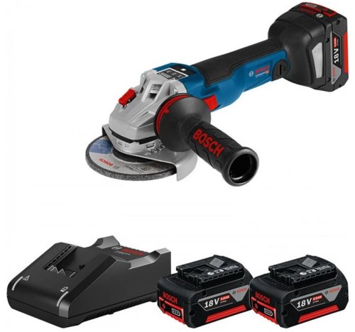 Smerigliatrice angolare ø 125 mm Bosch GWS 18V-10 SC + 3 batterie GBA 5.0Ah