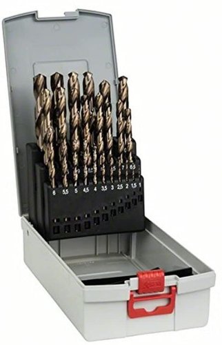 Set 25 punte trapano 1-13 mm HSS al cobalto DIN338 Bosch 2608587018