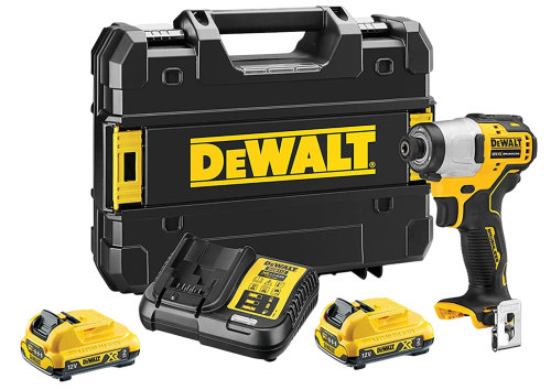 Dewalt DCF801D2-QW avvitatore ad impulsi 1/4" 12V 2Ah litio
