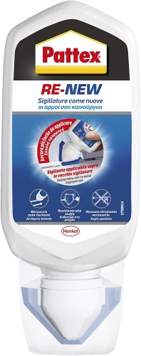 Sigillante bagno e cucina rinnova fughe Pattex RE-NEW bianco 80ml