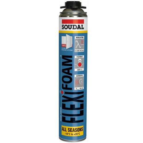 Schiuma poliuretanica Soudal Flexifoam Gun 750 ml