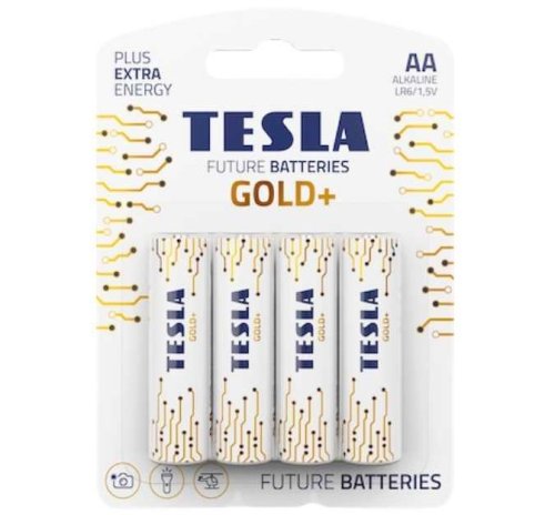 Batterie alcaline TESLA GOLD stilo AA LR6/1,5V (4 pezzi)