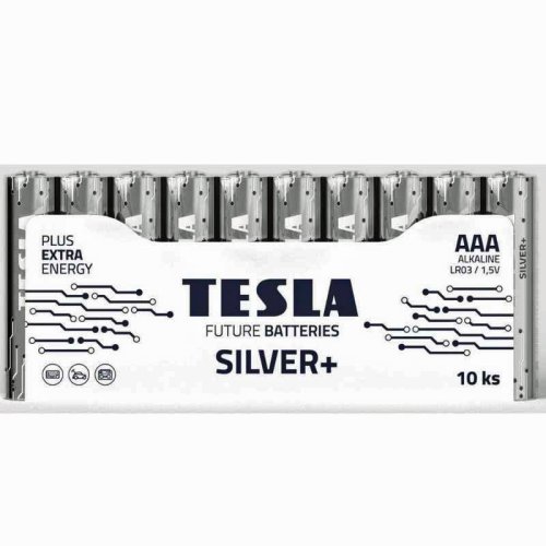 Batterie ministilo TESLA AAA 1,5V SILVER+ alcaline LR03 (10 pezzi)