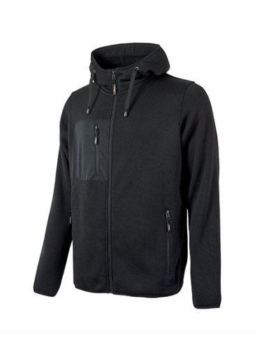 UPOWER felpa full zip RAINBOW EY174BC nero - taglia M