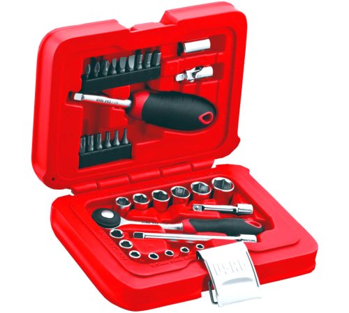 Serie chiavi a bussola esagonali 1/4" + inserti avvitare Usag 601 J34