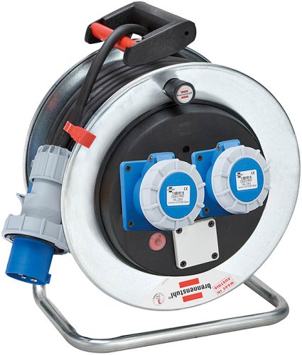 Avvolgicavo elettrico prolunga CEE IP67 33m 3x2,5mm