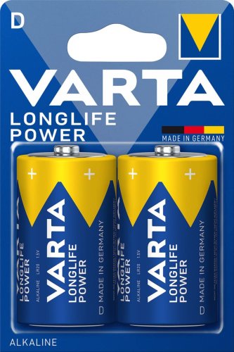 Batterie pile TORCIA Varta 4920 D Longlife Power 1,5V (2 PEZZI)