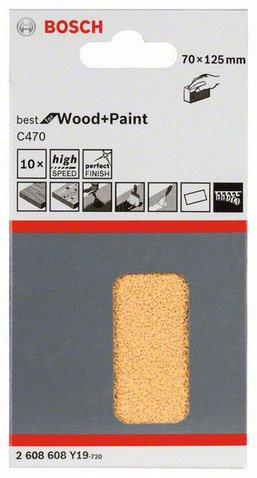 Fogli abrasivi Bosch C470 per Multiutensile GOP (10 pz) - G 40
