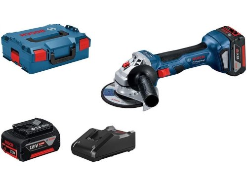 Smerigliatrice Bosch GWS 18V-7 ø 125 mm con 2 batterie 18V-4Ah