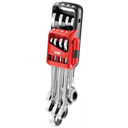 Serie 8 chiavi combinate a cricchetto USAG 285 KA/DS8