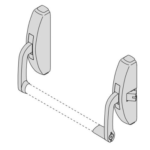 Maniglione antipanico Cisa 59301.10 Prestige laterale senza barra