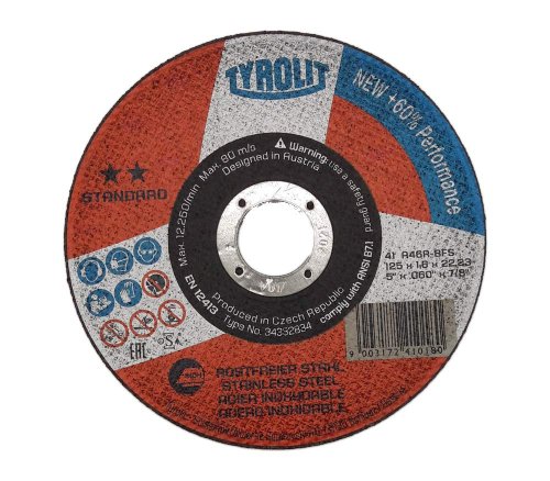 Disco Tyrolit +60 Standard taglio metalli ø 125x1,6x22,2