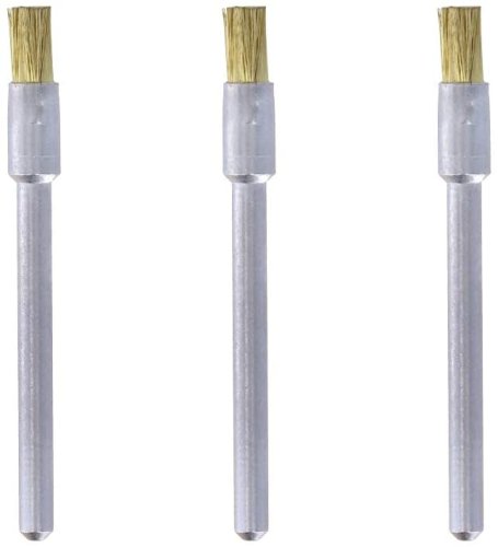 Spazzole in ottone ø 3,2 mm con gambo Dremel (537) 3 pezzi