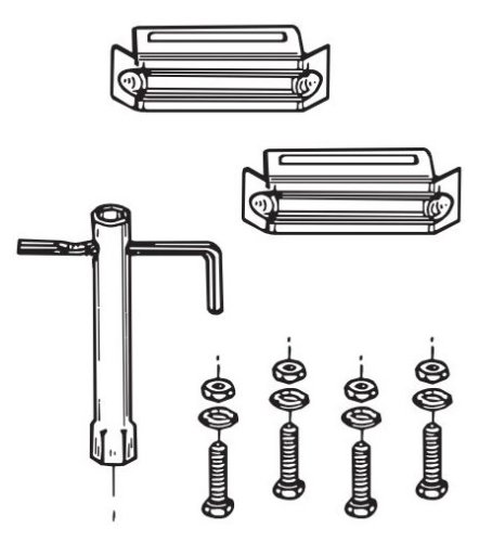 Asole con viti Fadini 115121 per motore NYOTA 115