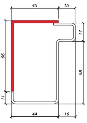 Falso telaio standard Metalnova porte blindate HUB  - | cm 80x210