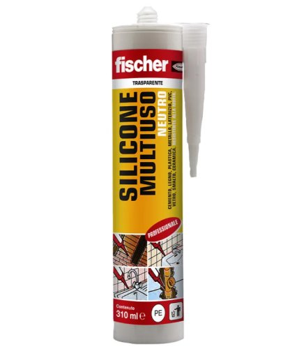 Silicone multiuso neutro trasparente Fischer SN 310ml
