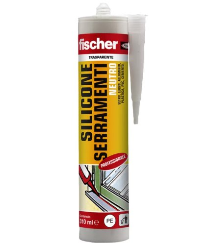 Silicone Fischer Serramenti grigio metallizzato 310ml