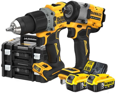 Kit Dewalt DCK922HDP2-IT avvitatore impulsi + trapano percussione 18V 5Ah