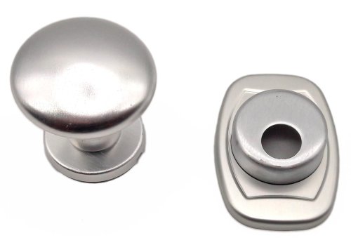 Kit maniglia esterna Milena porta blindata Metalnova - colore allum.argento