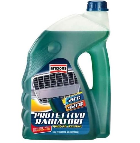 Liquido verde per radiatori autoveicoli Arexons 4,5 lt 