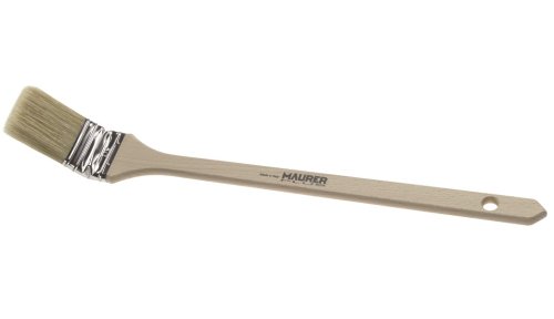 Pennello per radiatori Maurer Plus in setola bionda con manico in legno - mm 40