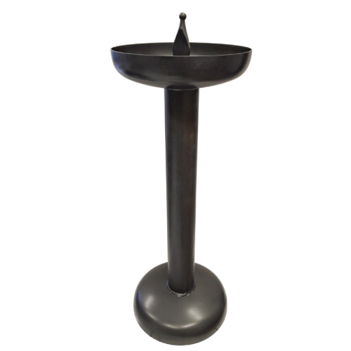 Posacenere da esterno in ferro verniciato ø 290 mm altezza 78 cm