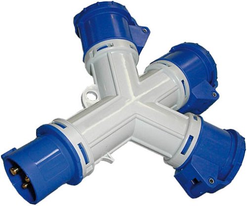 Distributore elettrico a 3 prese CEE IP44 3 poli