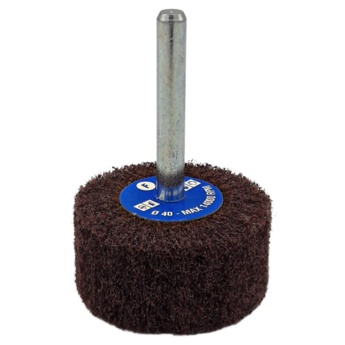 Ruote satinatrici con gambo Norton Beartex - ø mm 30x20