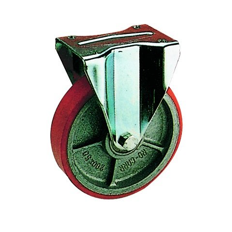 Ruote in ghisa rivestimento poliuretanico Rocarr 710 piastra fissa - ø mm 80