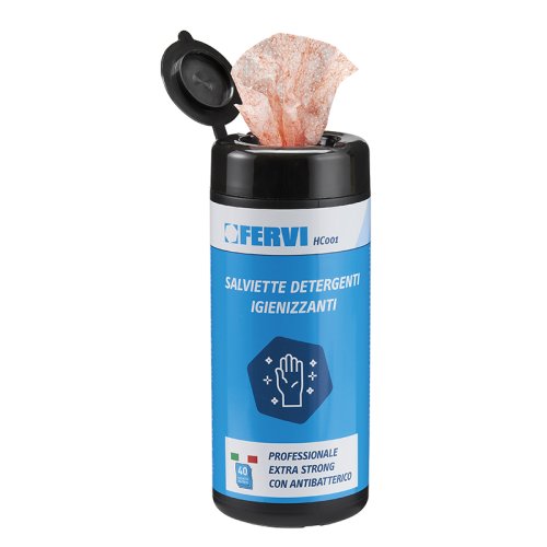Salviette igienizzanti 40 pezzi Fervi HC001