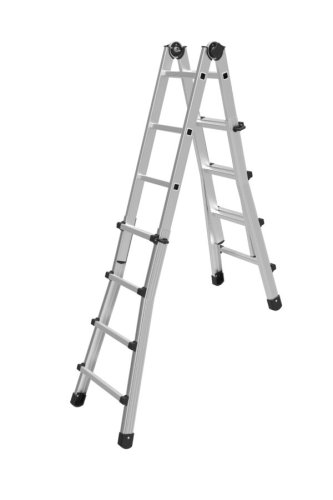 Scala telescopica in alluminio Marchetti Black - pioli 8+8 (MT 4,00)