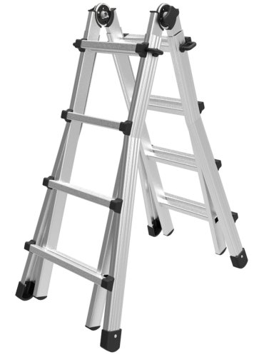 Scala telescopica in alluminio Marchetti Black - pioli 8+8 (MT 4,00)