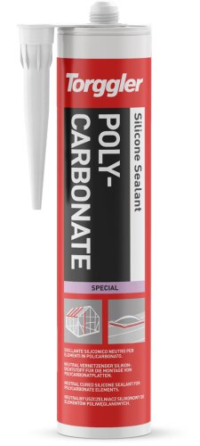 Cartuccia silicone sigillante Torggler trasparente per policarbonato ml310