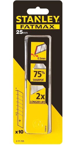 Lame cutter (10 pz) a spezzare 25 mm Stanley Fatmax 2-11-725
