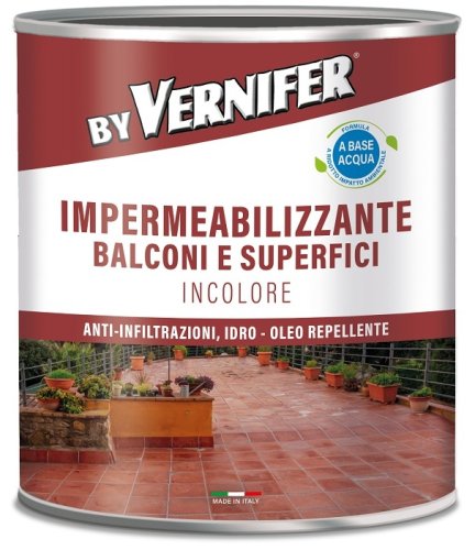 Impermeabilizzante incolore Vernifer Balconi e Superfici 1lt