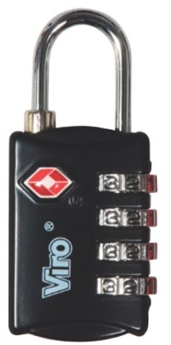 Lucchetto combinazione TSA USA Viro 424 nero 