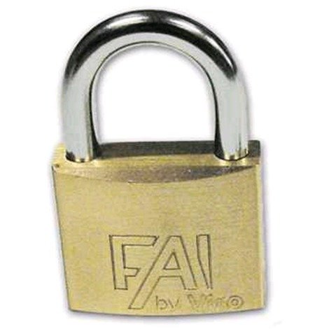 Lucchetto in ottone massiccio ad arco corto VIRO 556 FAI (60 mm)